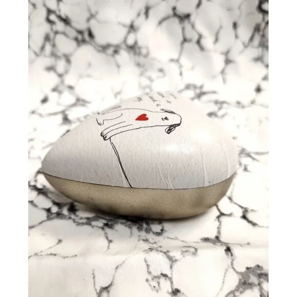 DEMDACO Art Hearts "All You Need Is Love and a Dog" Trinket Box NWOT or Box. - Picture 3 of 8